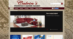 Desktop Screenshot of calvinsfurniture.net
